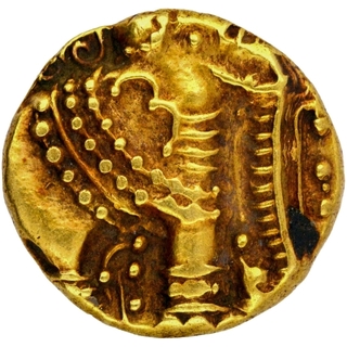 Gold Gadyana Coin of Western Ganga Dynasty.