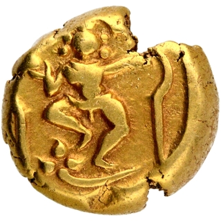 Gold Half Pagoda Coin of Chikka Devaraya of Mysore Kingdom.