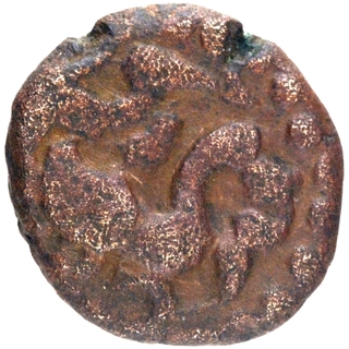 Extremely Rare Copper Paravai Kasu Coin of Travancore.