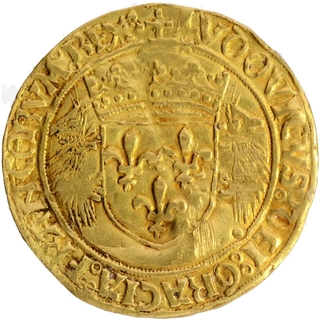 Extremely Rare God Ecu'OR Coin of Louis XII of France.