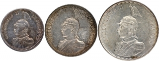 Silver Coins of Kaiser Wilhelm II of German East Africa.