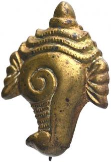 Bronze Cap Badge of Travancore Police.