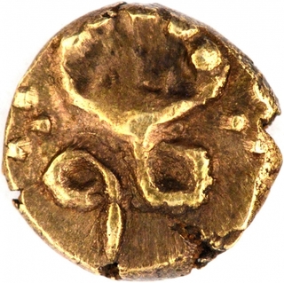 Gold Fanam Coin of Ghorpade Chiefs of Guty of Venkatagiri Mint of Maratha Confederacy.