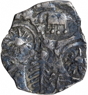 Punch Marked Silver Half Karshapana Coin of Andhra Janapada.