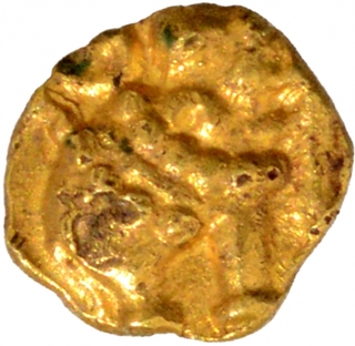 Gold Quarter Fanam Coin of Western Ganga Dynasty.