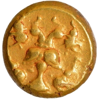 Gold Varaha Coin of Achutharaya of Tuluva Dynasty of Vijayanagara Empire.