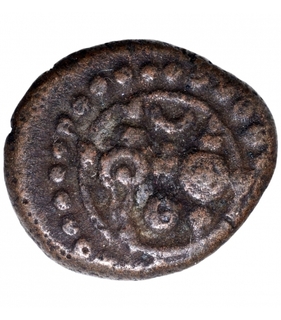 Copper Kasu Coin of Tirumalaraya of Aravidu Dynasty of Vijayanagara Empire.