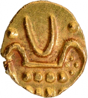 Gold Fanam Coin of Haidar Ali of Calicut Mint of Mysore.