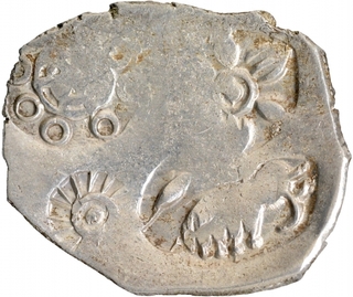 Punch Marked Silver Karshapana Coin of Magadha Janapada.