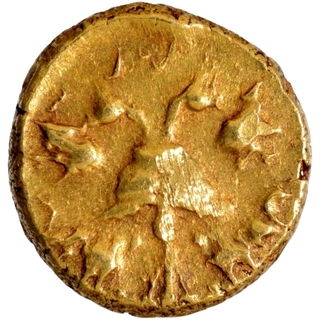 Gold Half Varaha Coin of Achyutaraya of Vijayanagara Empire.