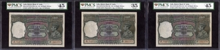 One Hundred Rupees Bank Note of King George VI Signed by C D Deshmukh of 1938 of Bombay Circle.