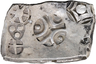 Punch Marked Silver Five Shana Coin of Shakya Janapada.