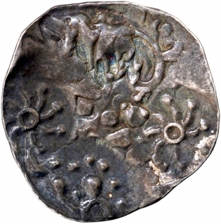 Punch Marked Silver Half Karshapana Coin of Vidarbha Janapada.