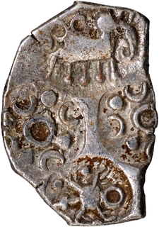 Punch Marked Silver Half Karshapana Coin of Vidarbha Janapada.