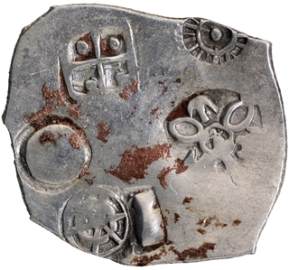 Punch Marked Silver Karshapana Coin of Magadha Janapada.