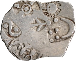 Punch Marked Silver Karshapana Coin of Magadha Janapada.