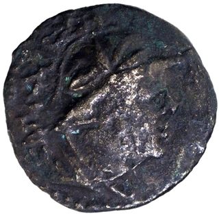 Silver Hemidrachma Coin of Sapadbizes of Early Kushans.