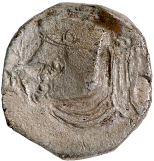 Silver Drachma Coin of Harshavardhana of Post Guptas.