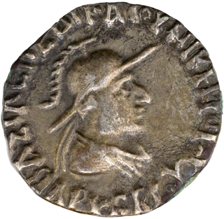 Silver Drachma Coin of Archebios of Indo Greeks.