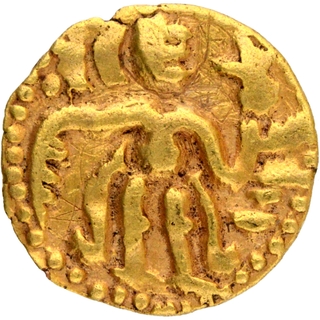 Gold Aka Coin of Raja Raja I of Chola Dynasty o Srilanka.