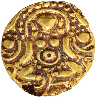 Gold Four and Half Masha Coin of Chandellas of Jejakabhukti.