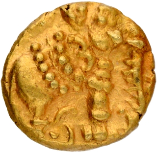 Gold Fanam Coin of Western Ganga Dynasty.