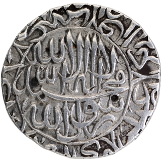 Silver One Rupee Coin of Akbar of Hadrat Delhi Mint.