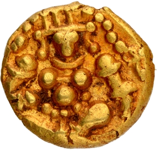 Gold Durgi Pagoda Coin of Nayakas of Chitradurga.