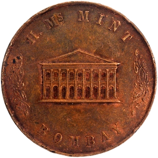 Copper Medal of HM Mint Bombay of British India.