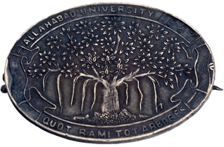 Silver Badge of  Allahabad University of 1887.