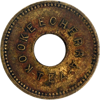 Brass Tea Token of Kookeecherra Garden.