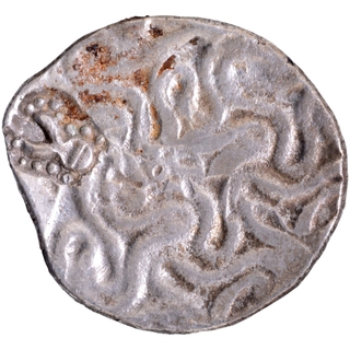 Punch Marked Silver Vimshatika Coin of Panchala Janapada.