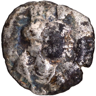 Silver Obol Coin of Heraios of Kushan Dynasty.