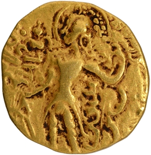 Gold Dinar Coin of Chandragupta II of Gupta Dynasty of of Archer type.