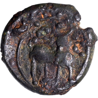 Copper Base Alloy Coin of Vishnukundin Dynasty of Lotus type.