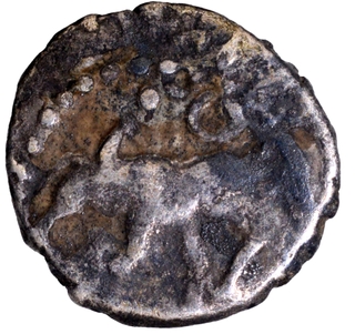 Silver Dramma Coin of Amoghavarsha I of Rashtrakutas.