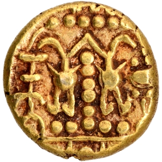 Gold Gadyana Coin of Alupas of Alvakheda.