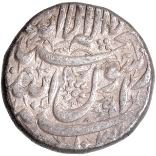 Silver One Rupee Coin of Shahjahan of Surat Mint.