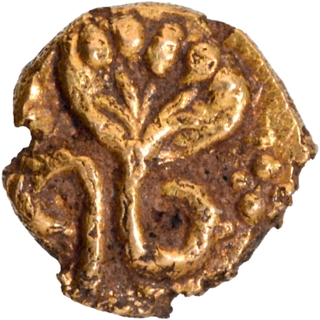 Gold Fanam Coin of Ghorpade Chiefs of Guty of Venkatagiri Mint of Maratha Confederacy.