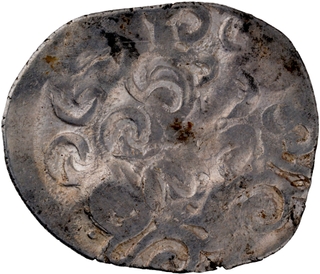 	S shaped geometrical designed unlisted Punch Marked Silver Karshapana Coin of Kosala Janapada.	