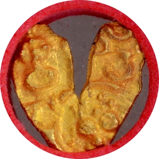 	Very Rare Top Grade like MS 62 of NGC Unique U Shaped Gold Fanam of Silaharas of Karad Dynasty.	