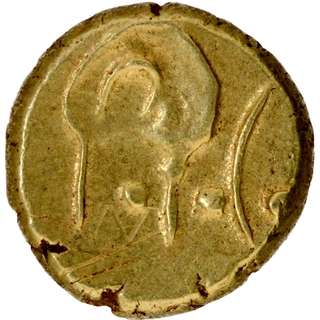 	Very Rare High Graded Gold Hudki Pagoda Coin of Adil Shahis of Bijapur Sultanate.	