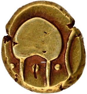 	Rare Hudki Gold Pagoda Coin of Adil Shah of Bijapur Sultanate.	