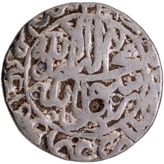 	Very Rare Silver Rupee Coin of Akbar of Qila Alwar Mint.	