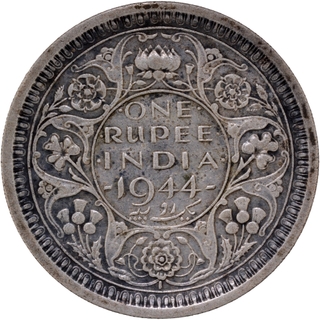 	Extremely Rare Unlisted Type Silver One Rupee Coin of King George VI of Lahore Mint of 1944 In Extremely fine Condition.	