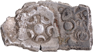 Punch Marked Silver Five Shana Coin of Shakya Janapada.