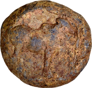 Extremely Rare Lead Coin of Pallavas of Kanchi.