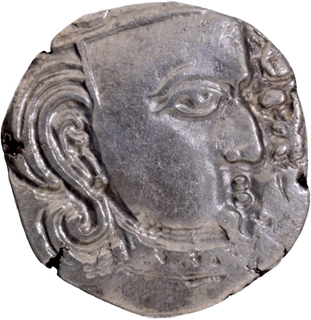 Madhyadesha type Silver Drachma Coin of Skandagupta of Gupta Dynasty.