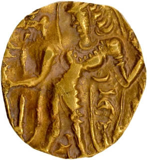 Archer type Narasimhagupta Gold Dinar Coin of Gupta Dynasty.