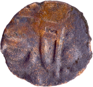 Raja Raja I Copper Coin of Cholas of Balakrishna type.